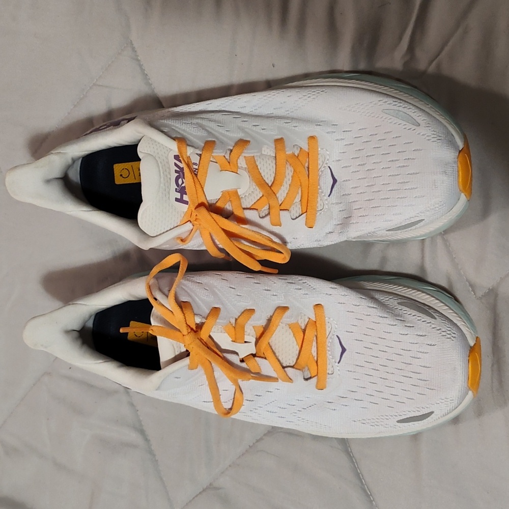 Women's Hoka One One White Shoes Size 11B